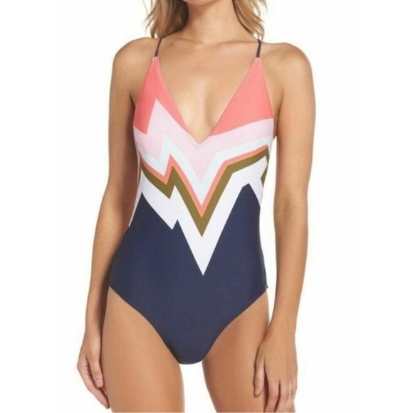 Ted Baker Mississippi Print One-Piece Swimsuit | Ted Size 1 (4 US) New. - Picture 1 of 9